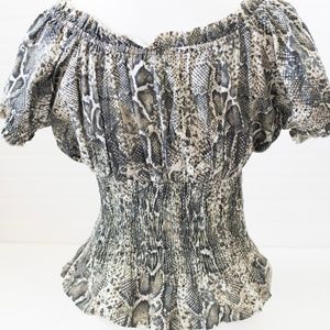 Snakeskin print RANCHO ESTANICIA blouse